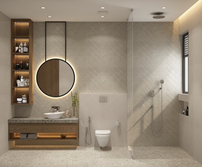 Bathroom from a 4BHK renovation project
